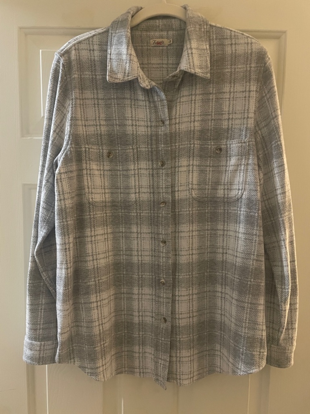 Faherty women’s plaid button down flannel size large